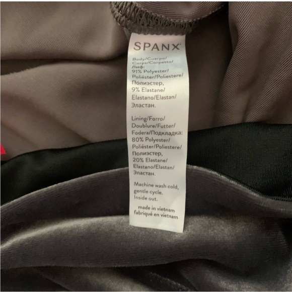 SPANX Gray Velvet luxe flatter fit Leggings sz Medium - Picture 11 of 15